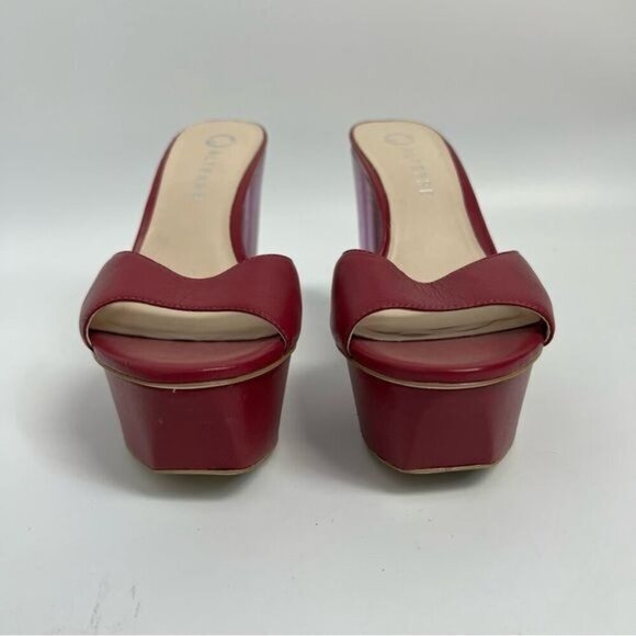 ALTERRE Malbec Metallic Platform heels Sz 6 - Picture 8 of 10